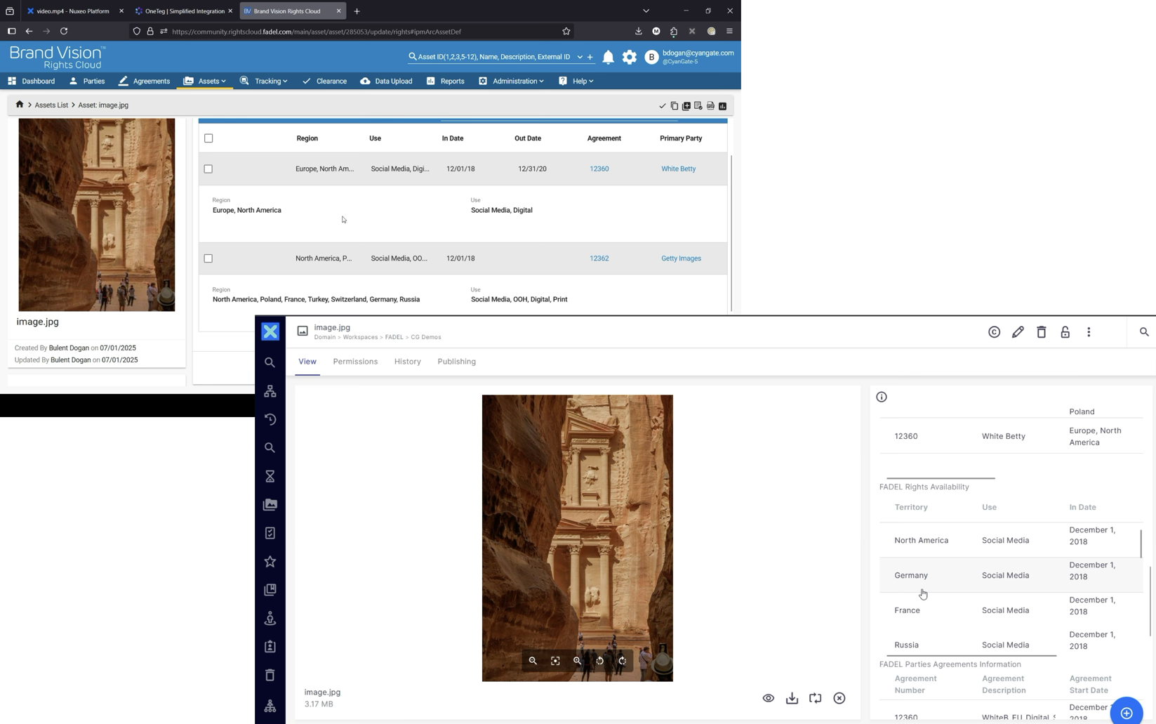 Brand Vision (Rights Cloud) Connector